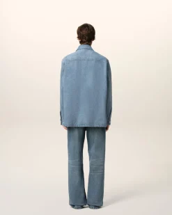 Surchemise Bleue Ami de Coeur En Coton