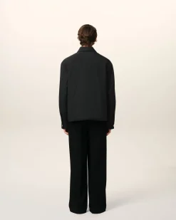 Surchemise Noire Ouatinée Ami de Coeur En Toile