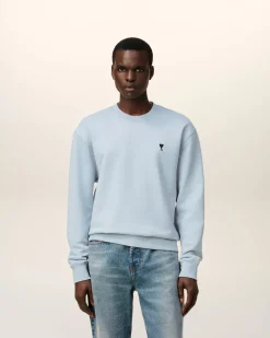 Sweatshirt Bleu Ami De Coeur En Coton