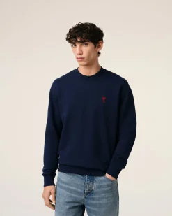 Sweatshirt Bleu Ami De Coeur En Coton Biologique