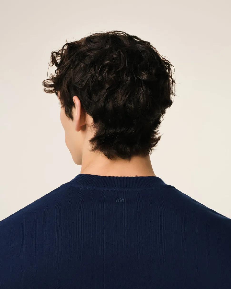 Sweatshirt Bleu Ami De Coeur En Coton Biologique