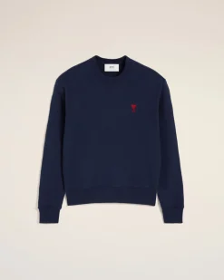 Sweatshirt Bleu Ami De Coeur En Coton Biologique