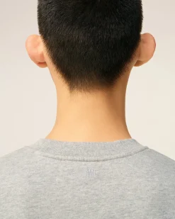 Sweatshirt Gris Ami De Coeur En Coton