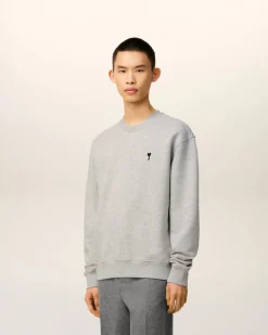 Sweatshirt Gris Ami De Coeur En Coton