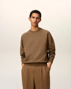 Sweatshirt Marron Ami De Coeur En Coton