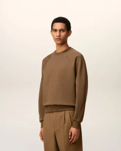 Sweatshirt Marron Ami De Coeur En Coton