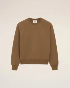 Sweatshirt Marron Ami De Coeur En Coton