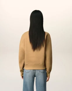 Sweatshirt Marron Ami De Coeur En Coton