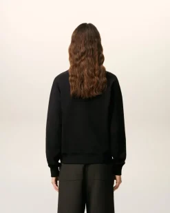 Sweatshirt Noir Ami De Coeur En Coton