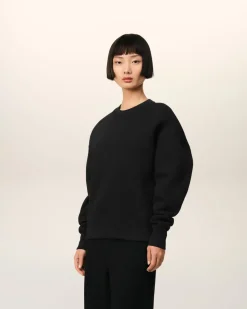 Sweatshirt Noir Ami de Coeur En Coton