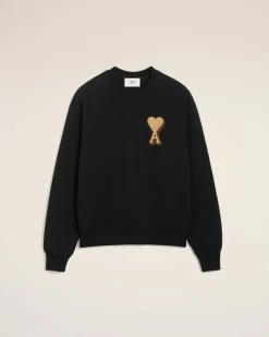 Sweatshirt Noir Ami de Coeur En Coton