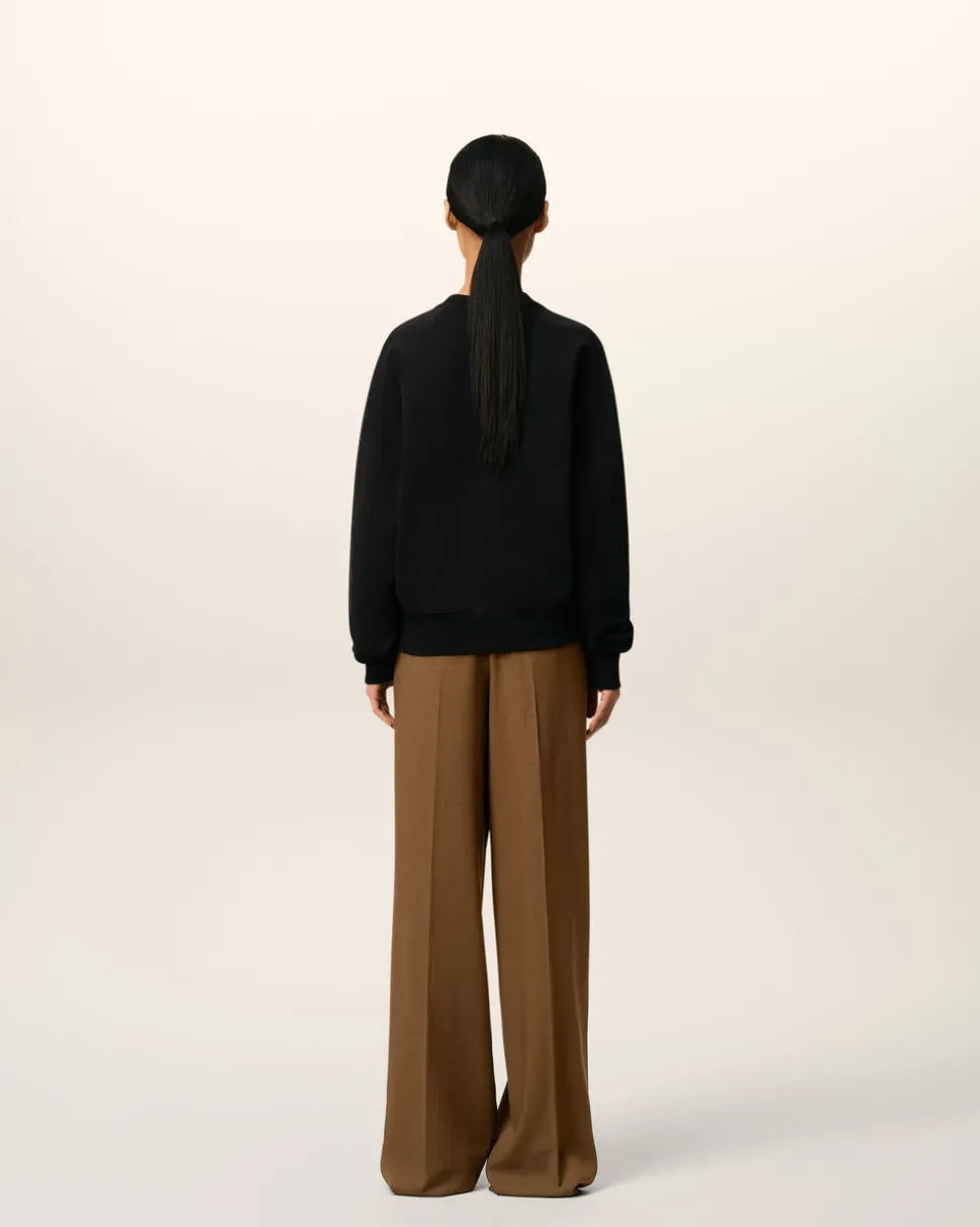 Sweatshirt Noir Ami de Coeur En Coton