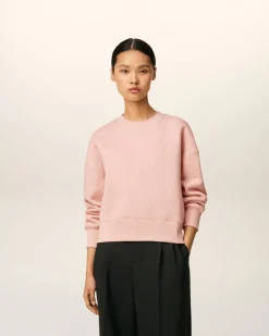 Sweatshirt Rose Ami De Coeur En Coton