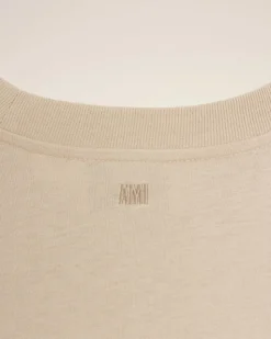 T-shirt Beige Ami De Coeur En Coton