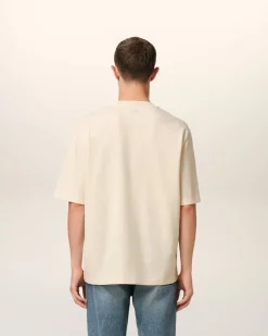 T-Shirt Beige Patch Ami de Coeur En Coton