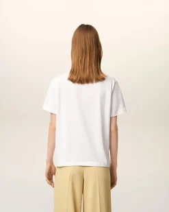 T-shirt Blanc Ami De Coeur En Coton Biologique