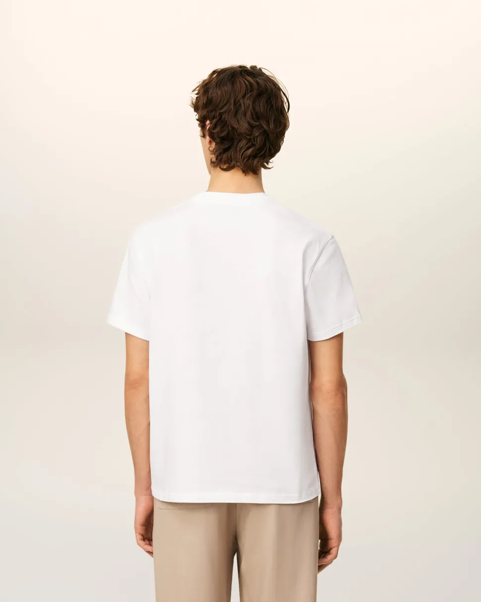 T-shirt Blanc Ami De Coeur En Coton Biologique