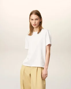 T-shirt Blanc Ami De Coeur En Coton Biologique