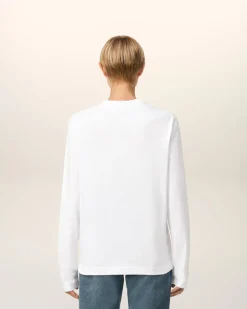 T-shirt Blanc Ami De Coeur En Coton Biologique