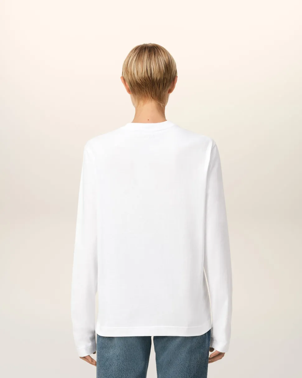 T-shirt Blanc Ami De Coeur En Coton Biologique