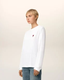 T-shirt Blanc Ami De Coeur En Coton Biologique