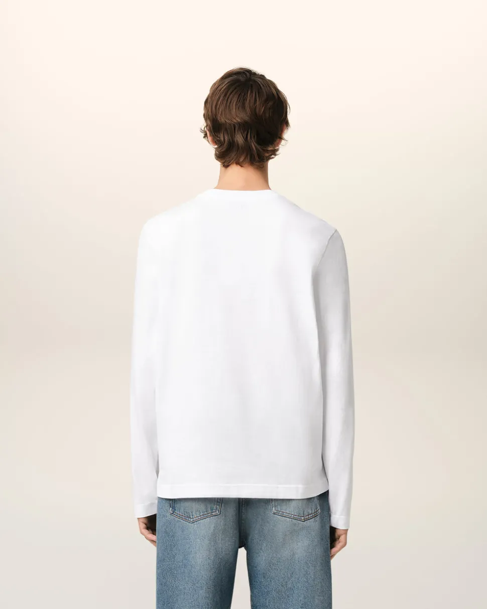 T-shirt Blanc Ami De Coeur En Coton Biologique