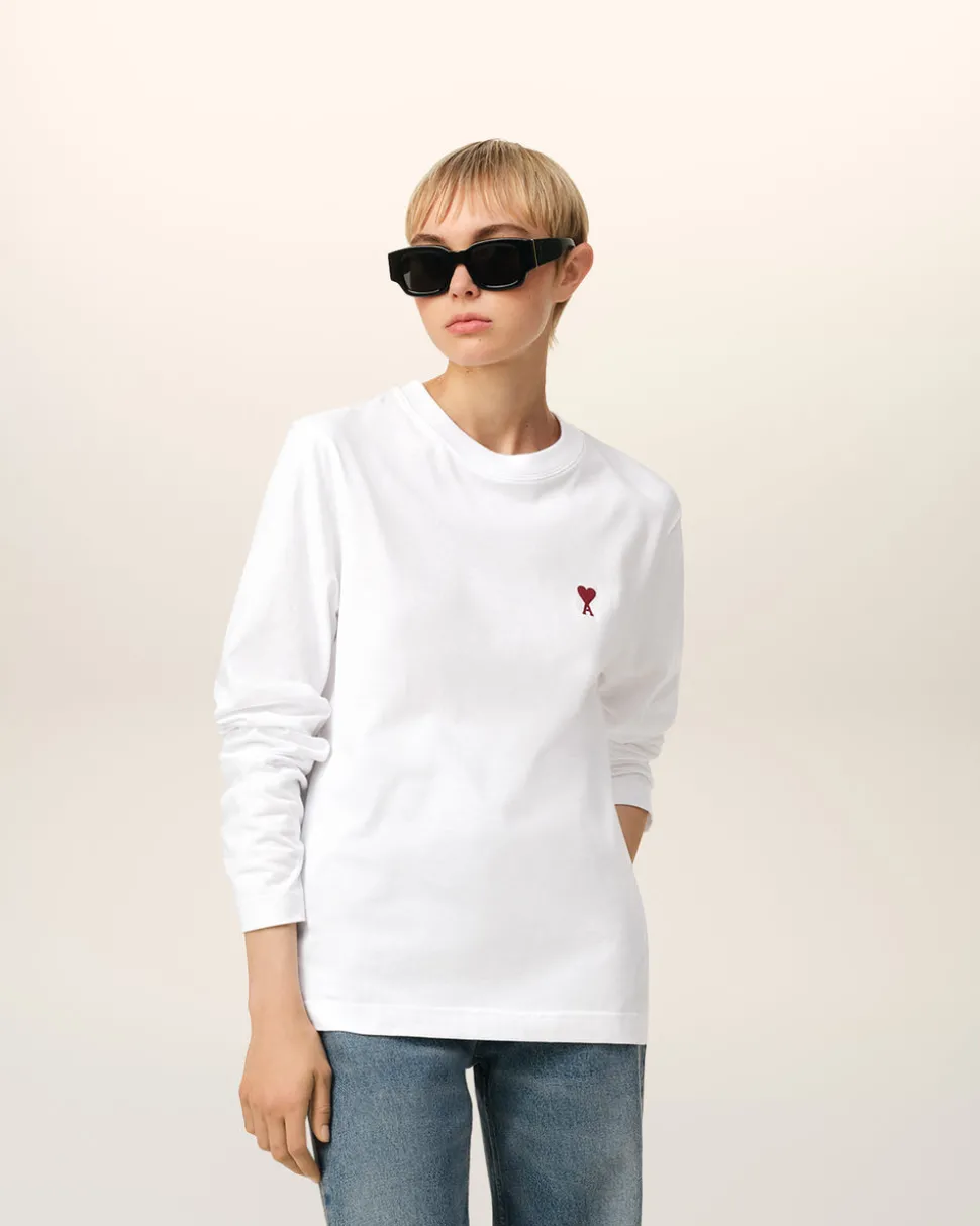 T-shirt Blanc Ami De Coeur En Coton Biologique