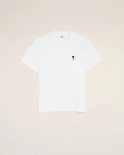 T-shirt Blanc Ami De Coeur En Coton Biologique