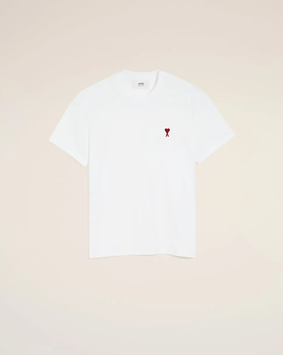T-shirt Blanc Ami De Coeur En Coton Biologique