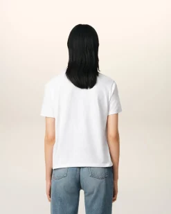 T-shirt Blanc Ami De Coeur En Coton Biologique
