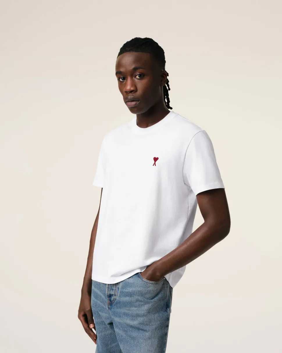 T-shirt Blanc Ami De Coeur En Coton Biologique