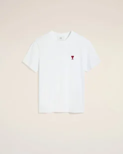 T-shirt Blanc Ami De Coeur En Coton Biologique