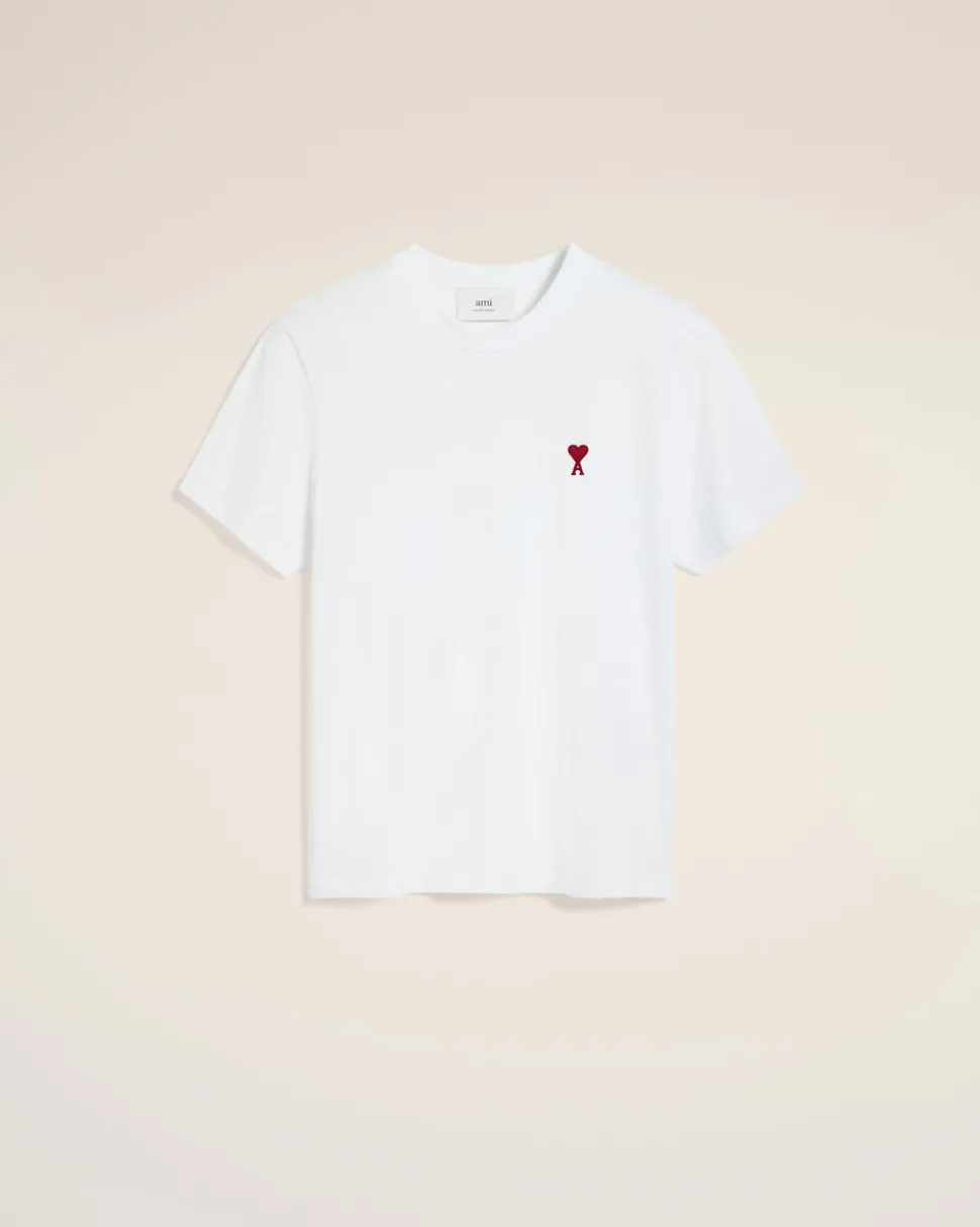 T-shirt Blanc Ami De Coeur En Coton Biologique