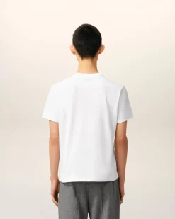 T-shirt Blanc Ami De Coeur En Coton