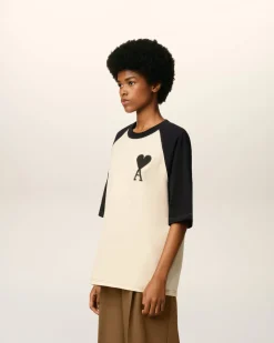 T-shirt Blanc Manches Courtes Ami De Coeur En Coton