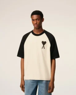 T-shirt Blanc Manches Courtes Ami De Coeur En Coton