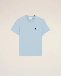 T-shirt Bleu Ami De Coeur En Coton