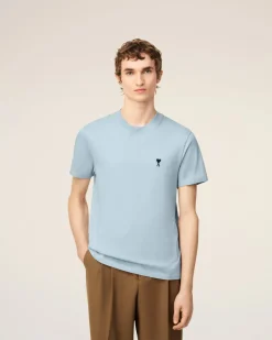 T-shirt Bleu Ami De Coeur En Coton