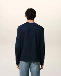 T-shirt Bleu Ami De Coeur En Coton Organique