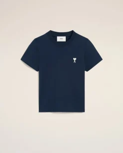 T-Shirt Bleu Marine Ami de Coeur En Coton