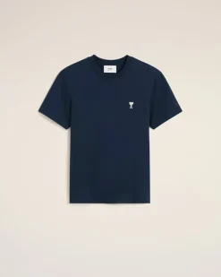 T-Shirt Bleu Marine Ami de Coeur En Coton