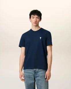 T-Shirt Bleu Marine Ami de Coeur En Coton