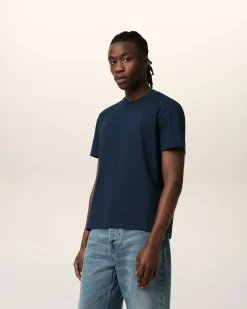 T-Shirt Bleu Marine Ami de Coeur En Coton