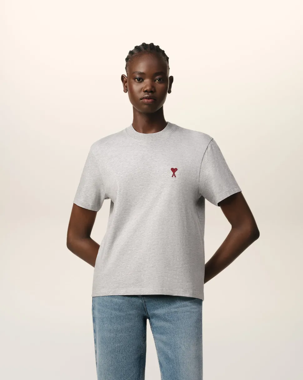 T-Shirt Gris Ami de Coeur En Coton