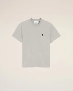 T-shirt Gris Ami De Coeur En Coton