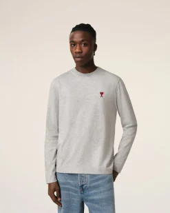 T-Shirt Gris Manches Longues Ami de Coeur En Coton