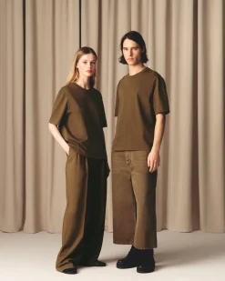 T-shirt Marron Ami De Coeur En Coton