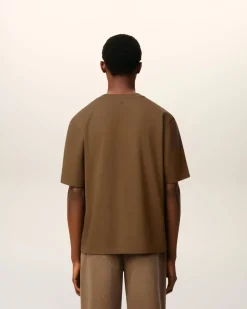 T-shirt Marron Ami De Coeur En Coton