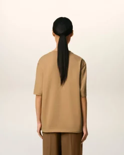 T-shirt Marron Ami De Coeur Coupe Cosy En Coton