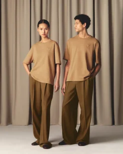 T-shirt Marron Ami De Coeur Coupe Cosy En Coton